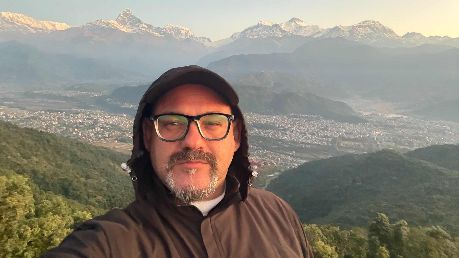 Dimitris Giannopoulos portrait, Berklee College of Music graduate and Nepal travel expert